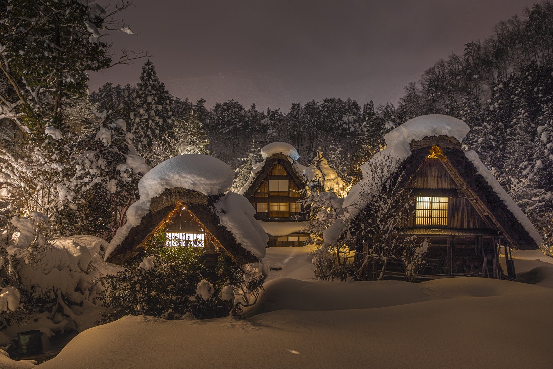 白川郷合掌造り集落の写真
